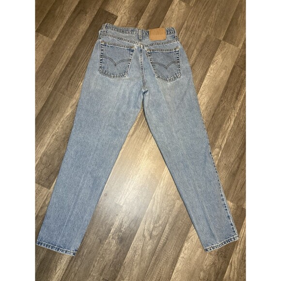 VTG 90s Levi's 550 Relaxed Fit Tapered Leg Jeans Red Tab Women's 11 JR M 30X30.5 - Picture 2 of 16